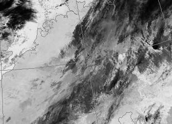 Satellitenbild (Infrarot, Ausschnitt) von Terra vom 17.11.2009, 20:57 UT